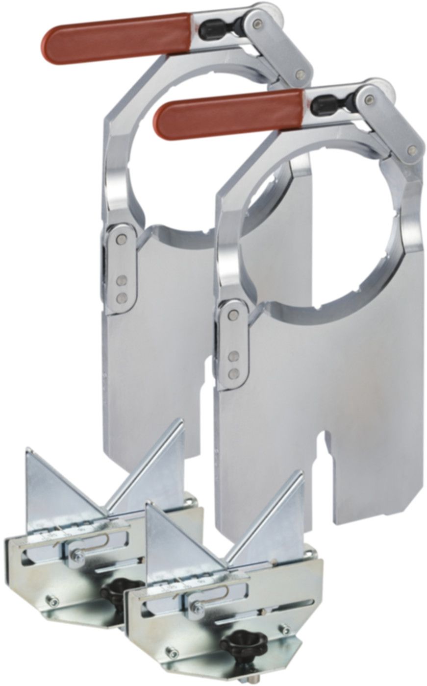 Aufspannplatten-Garnitur 135 mm - mit Abstützprismen "Media und Universal"