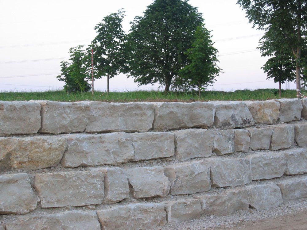 Mauersteine gespalten JURA - freie Längen