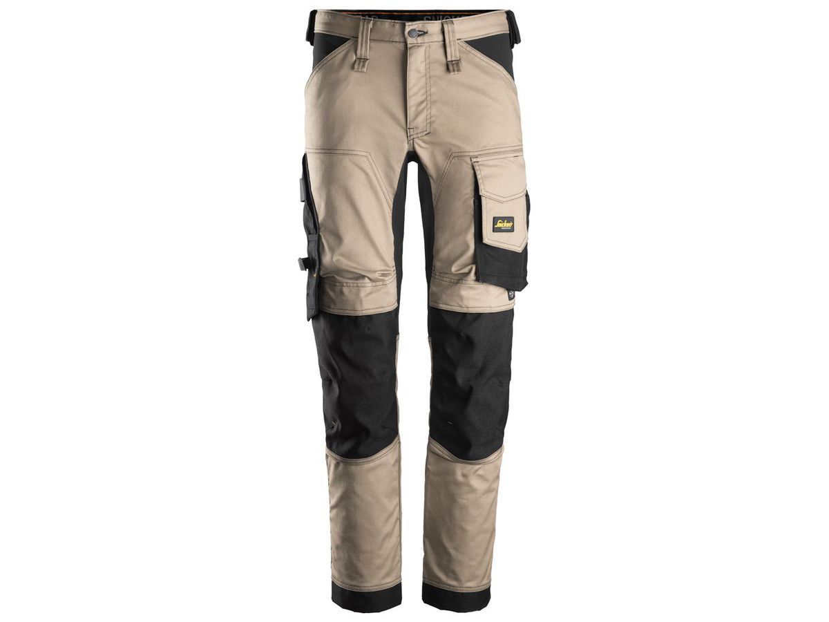 AllroundWork Stretch Hose Gr. 50 - khaki/schwarz