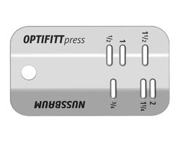 Optifitt-Press-Markierlehre 1/2-2" - für die Kennzeichnung der Einstecktifen