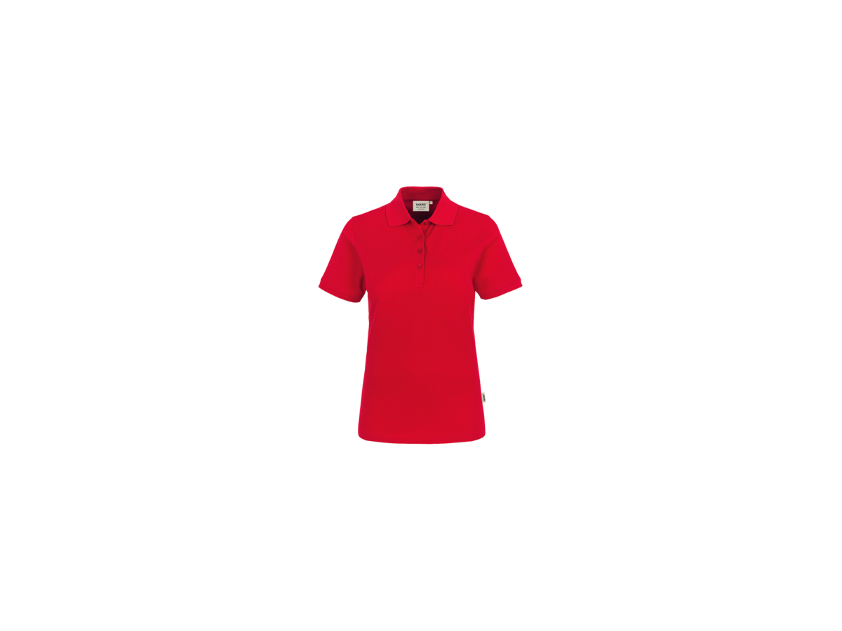 Damen-Poloshirt Classic Gr. L, rot - 100% Baumwolle, 200 g/m²