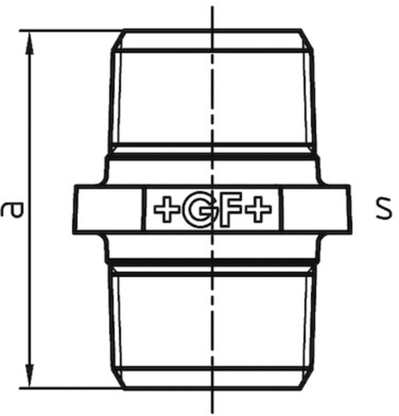 Doppelnippel +GF+ 280 verzinkt