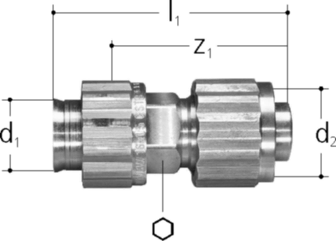 Sanipex Übergang mit Stecknippel - für MeplaFix