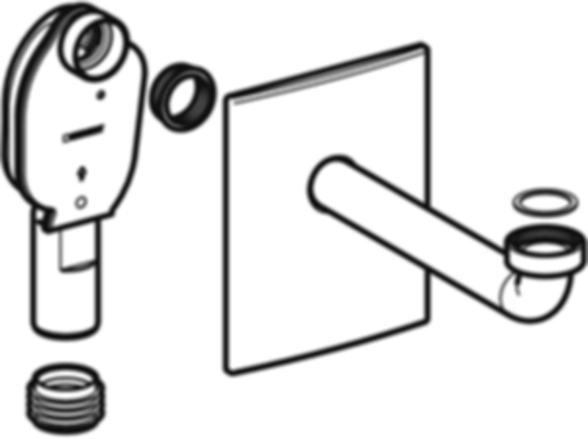 Geberit Fertigbau-Set für Unterputzsifon