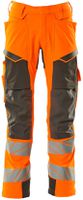 Hose mit Knietaschen, Stretch, Gr. 76C46 - hi-vis orange/dunkelanthrazit