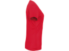 Damen-V-Shirt COOLMAX Gr. XL, rot - 100% Polyester, 130 g/m²