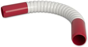 Kabelschutz Bogen Superflex weiss - hochflexibel kurz 90° & lang 180°