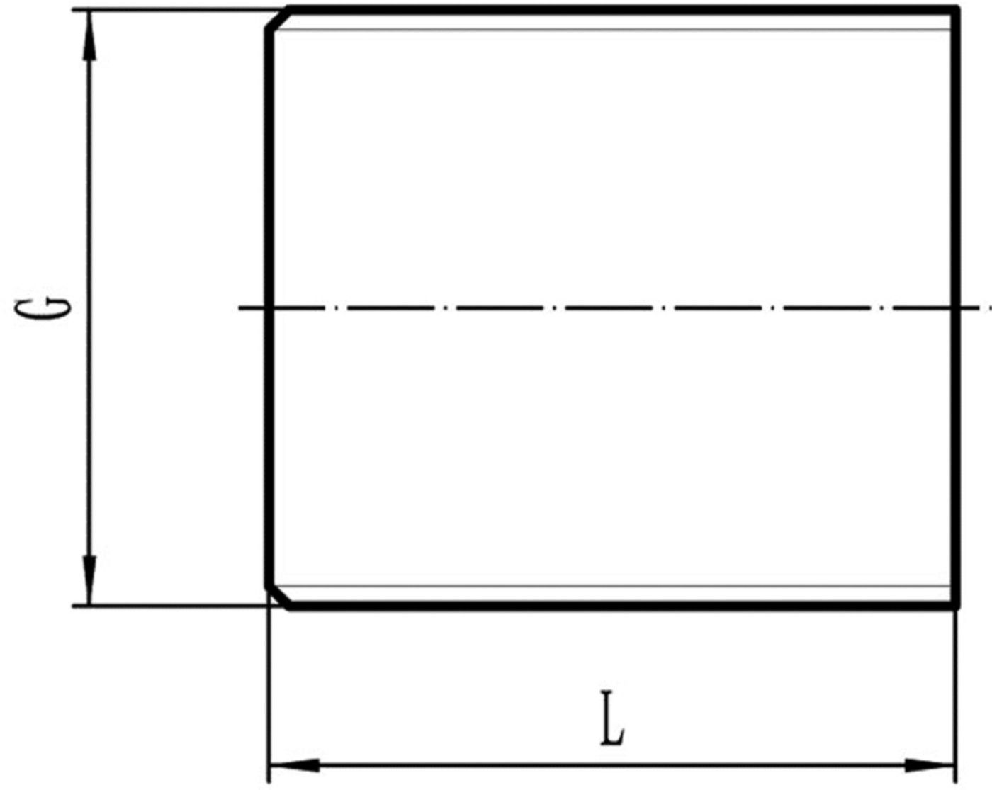 Gewindenippel Nr. 531 rostfrei