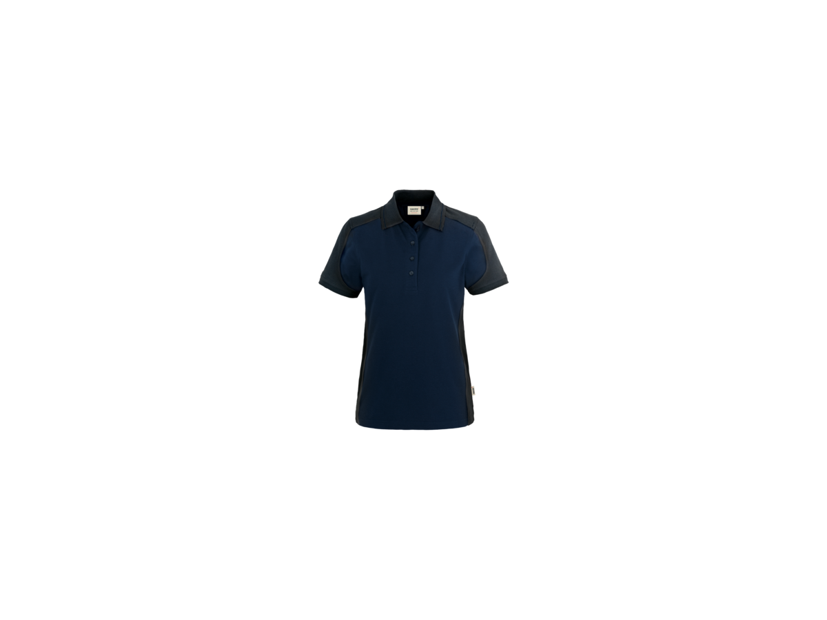 Damen-Polosh. Co. Perf. 3XL tinte/anth. - 50% Baumwolle, 50% Polyester, 200 g/m²