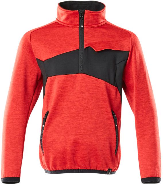 Fleecepullover für Kinder - kurzer Zipper