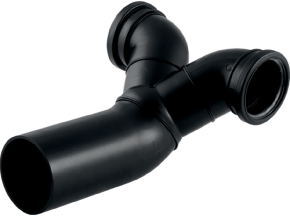 Geberit PE Wandklosett-Doppelbogen 180° - etagiert