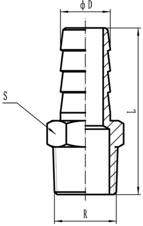 Schlauchtülle AG Edelstahl