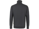 Zip-Sweatshirt Premium Gr. S, anthrazit - 70% Baumwolle, 30% Polyester