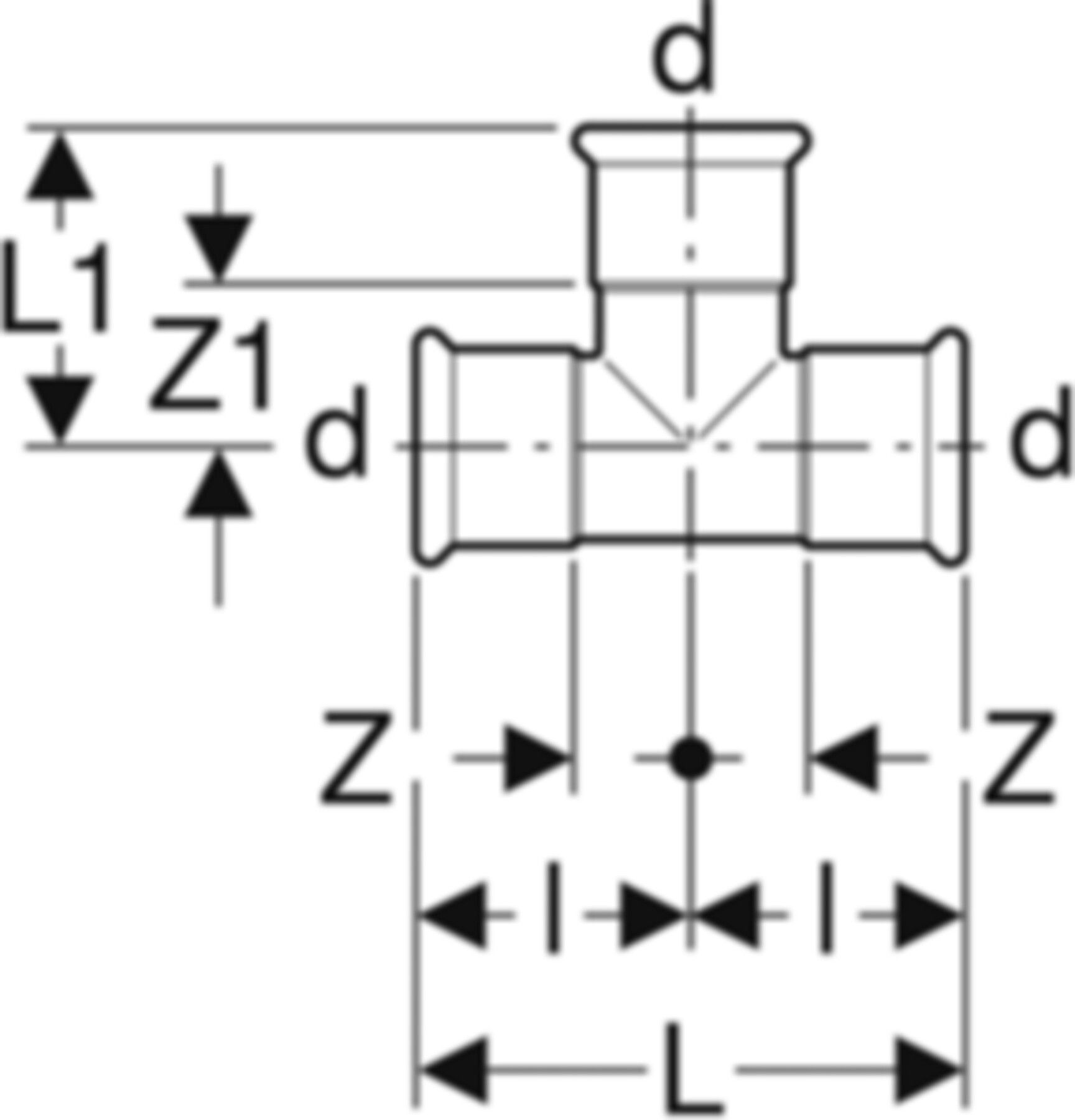 Mapress C-Stahl T-Stück egal