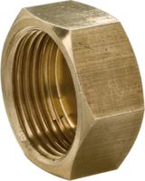 Kappe kurz Messing CW617N - flachdichtend, ohne Dichtung
