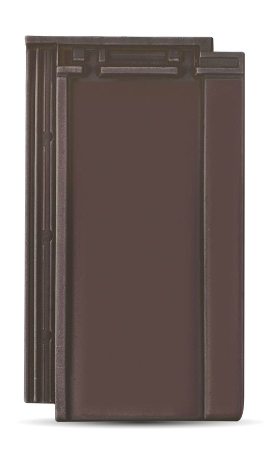 FlachSchiebeZiegel FS 03 dunkelbraun