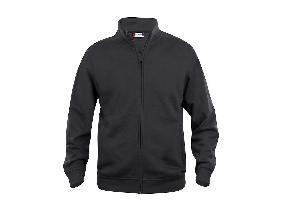 CLIQUE Basic Cardigan Sweatjacke Gr. 4XL - schwarz, 65% PES / 35% CO, 280 g/m²