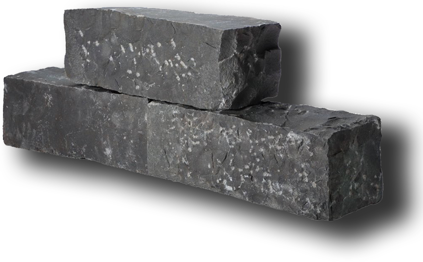 Kleinmauersteine BASALT - freie Längen, Toleranz ± 1-2 cm