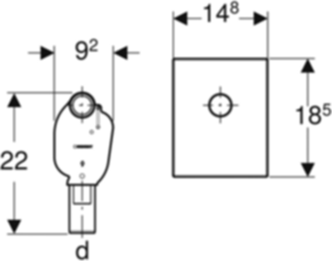 Geberit Fertigbau-Set für Unterputzsifon