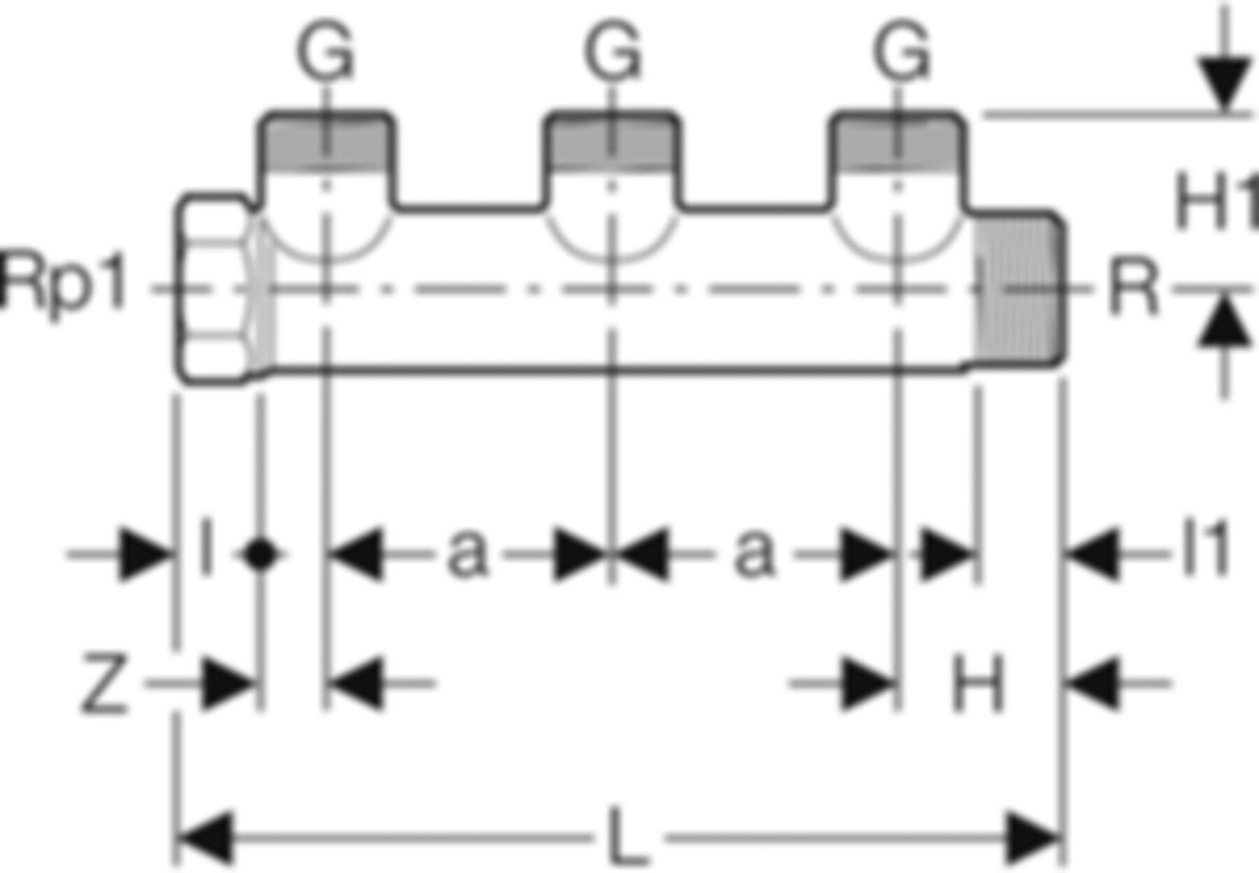 Mepla Verteiler dreifach