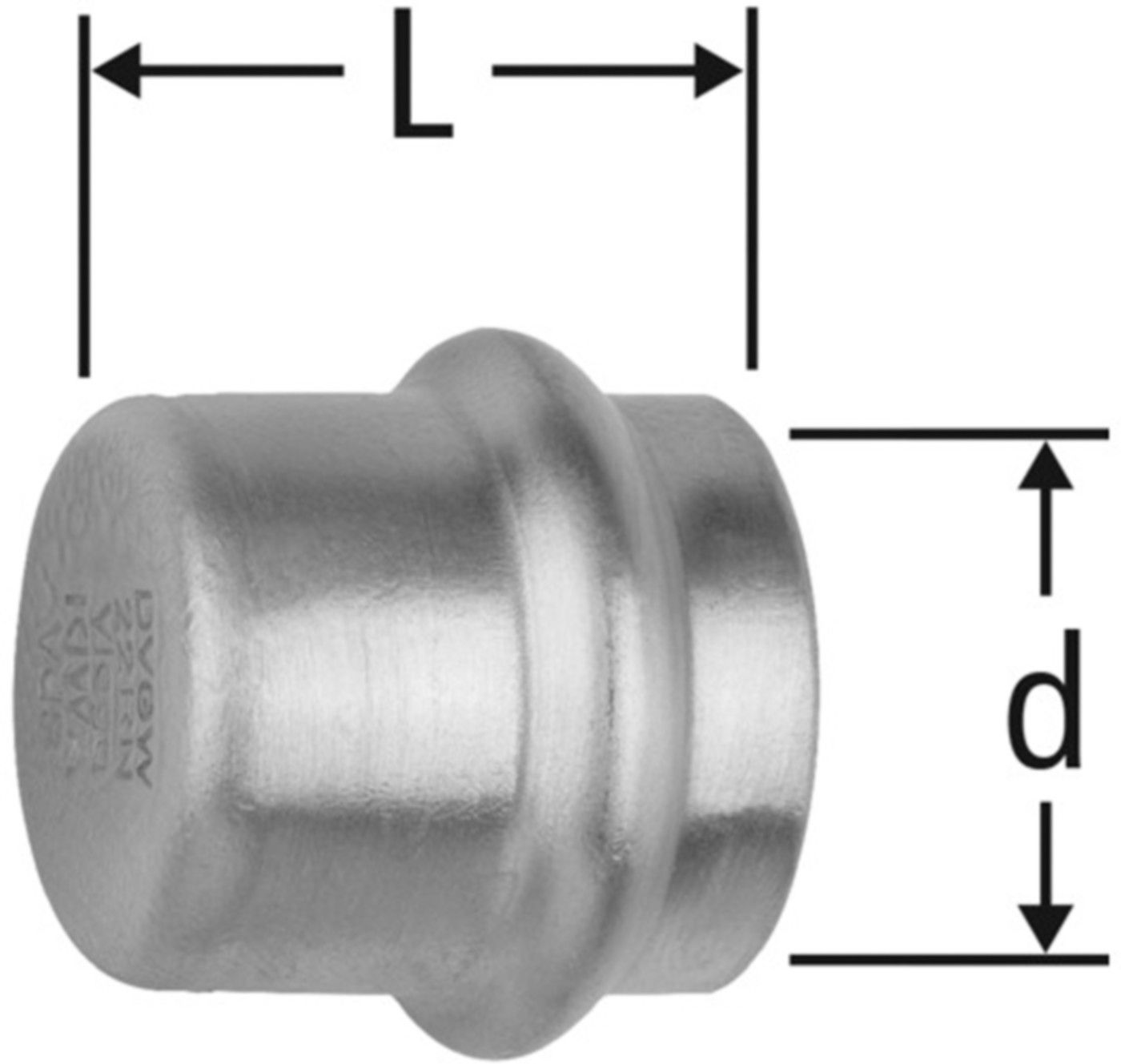 Optipress-Therm Verschlusskappe - Stahl 1.0308 verzinkt