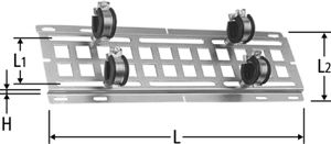 Optiflex Halteplatte - für Verteiler 86002