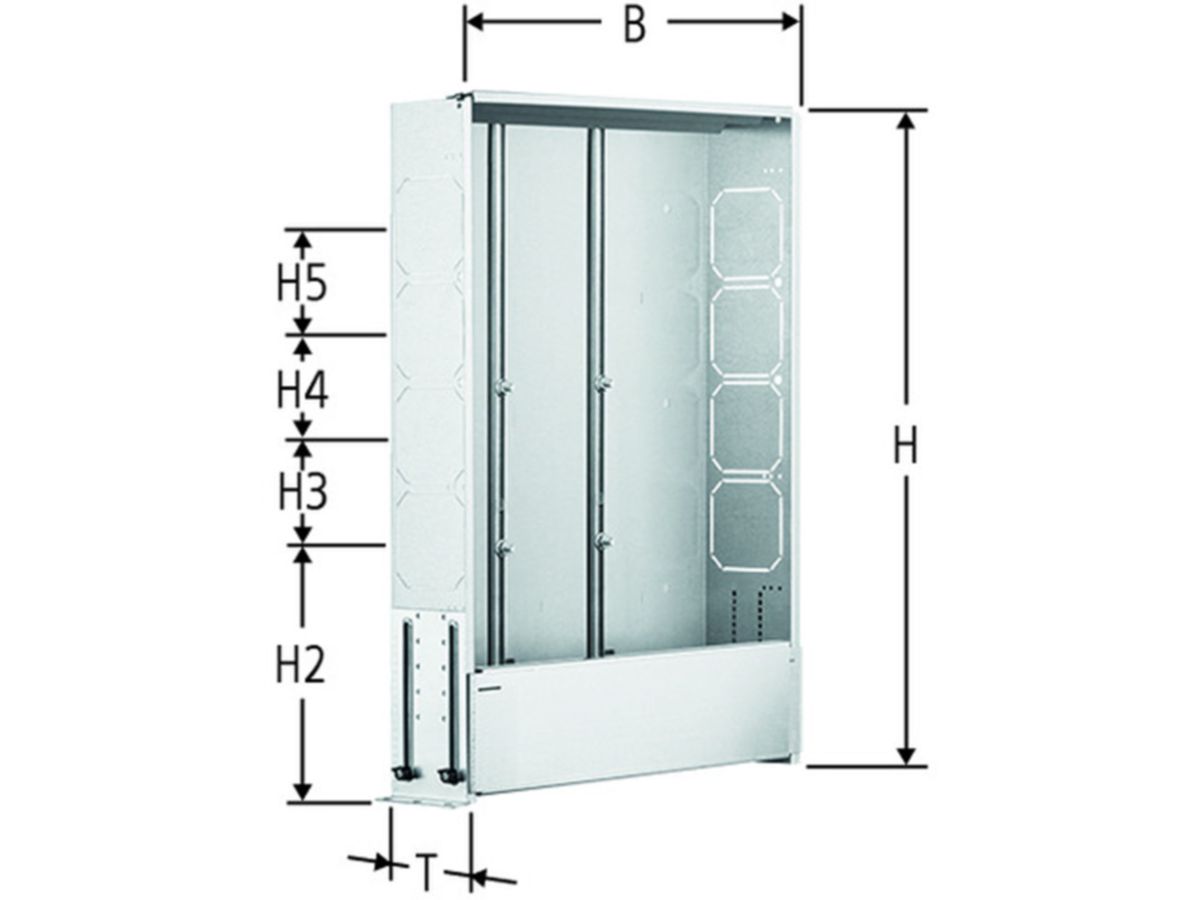 Optiflex Veteilerkasten - zu Rohrschellen 83070