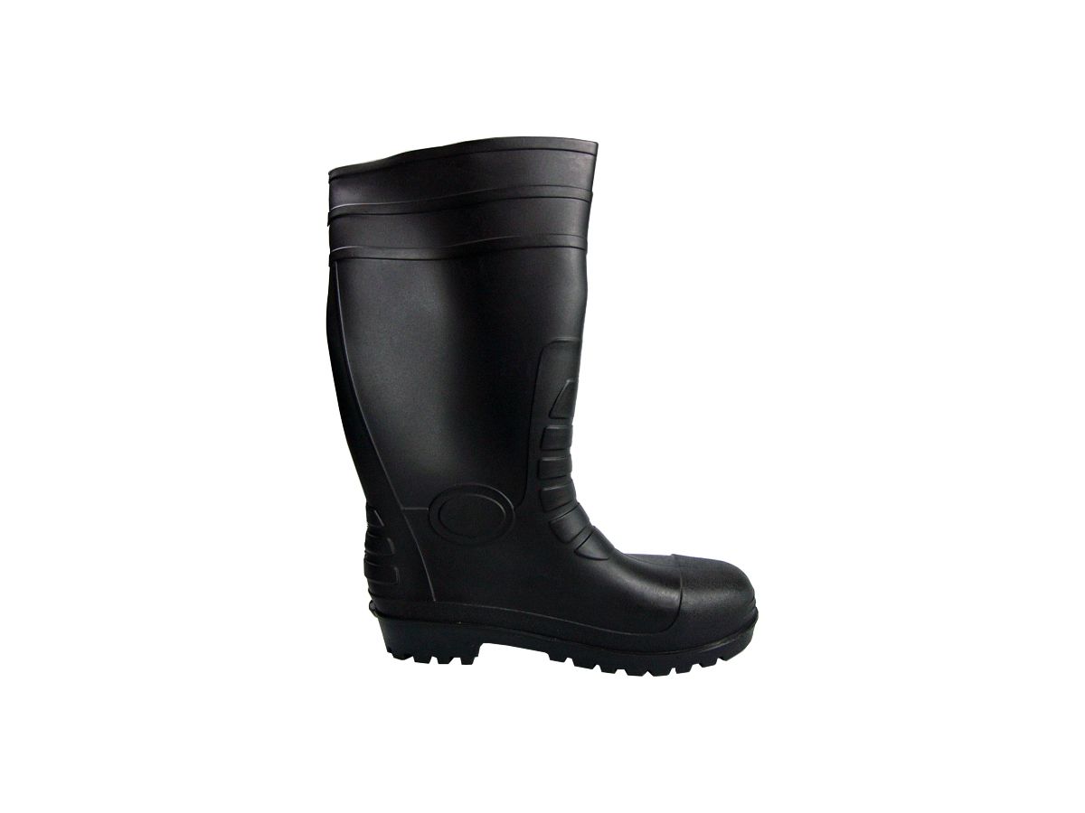 Sicherheitsstiefel Black Boot Grösse 41 - schwarz m. Stahlkappe + Stahlsohleneinl.