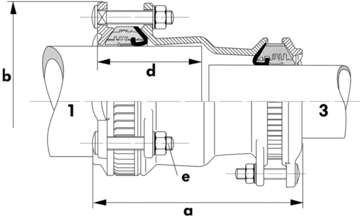 MULTI/JOINT 3107 Reduzierkupplung - längskraftschlüssig, Multi/Fikser