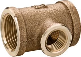 T-Stück reduziert Rotguss