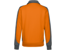 Sweatjacke Contrast Perf. S orange/anth. - 50% Baumwolle, 50% Polyester, 300 g/m²