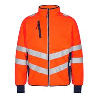 Safety Fleece Jacke Gr. 2XL - Orange/Blue ink