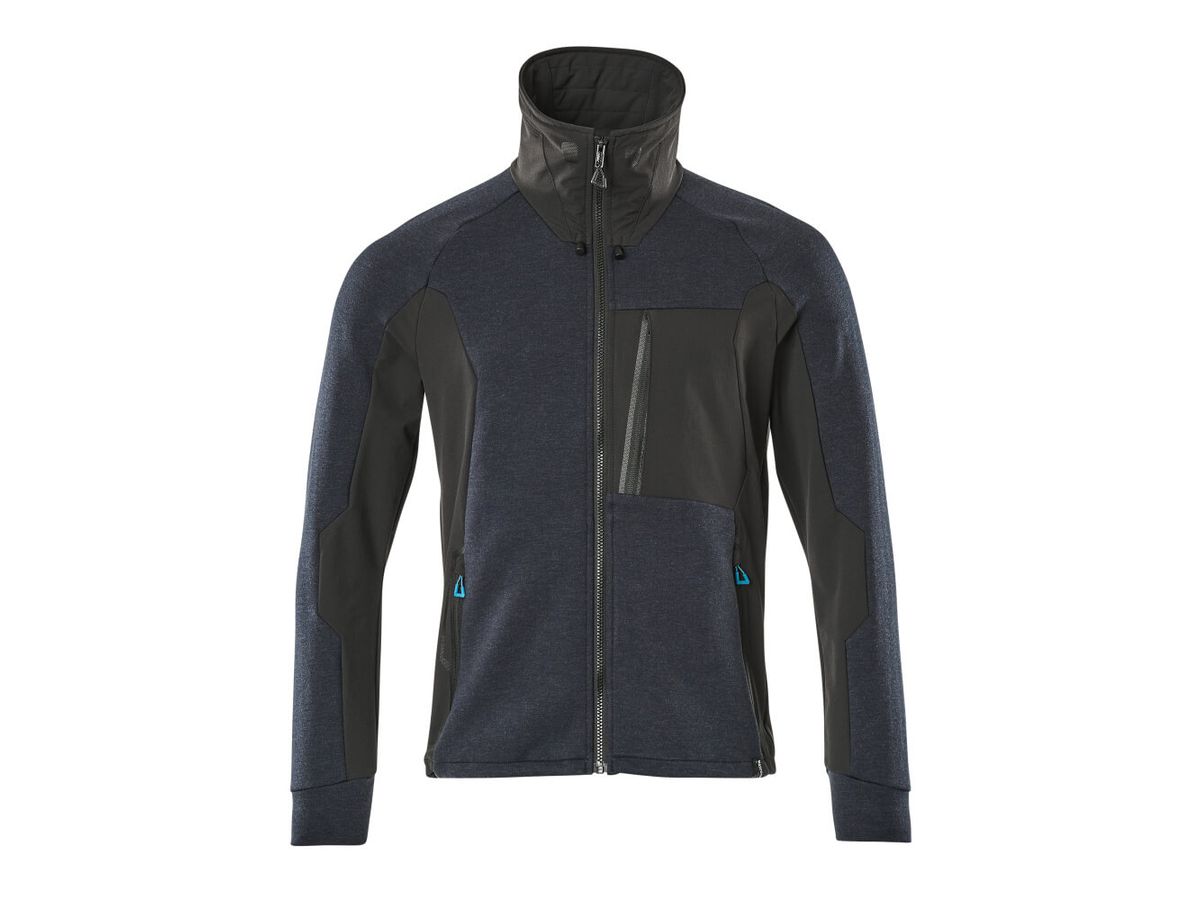 Advanced Sweatshirt, Stehkragen, Gr.3XL - dunkelmarine/schwarz, 380 g/m2