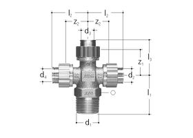 Sanipex Kreuzstück d16x3/4" PN10