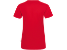 Damen-V-Shirt Performance Gr. S, rot - 50% Baumwolle, 50% Polyester