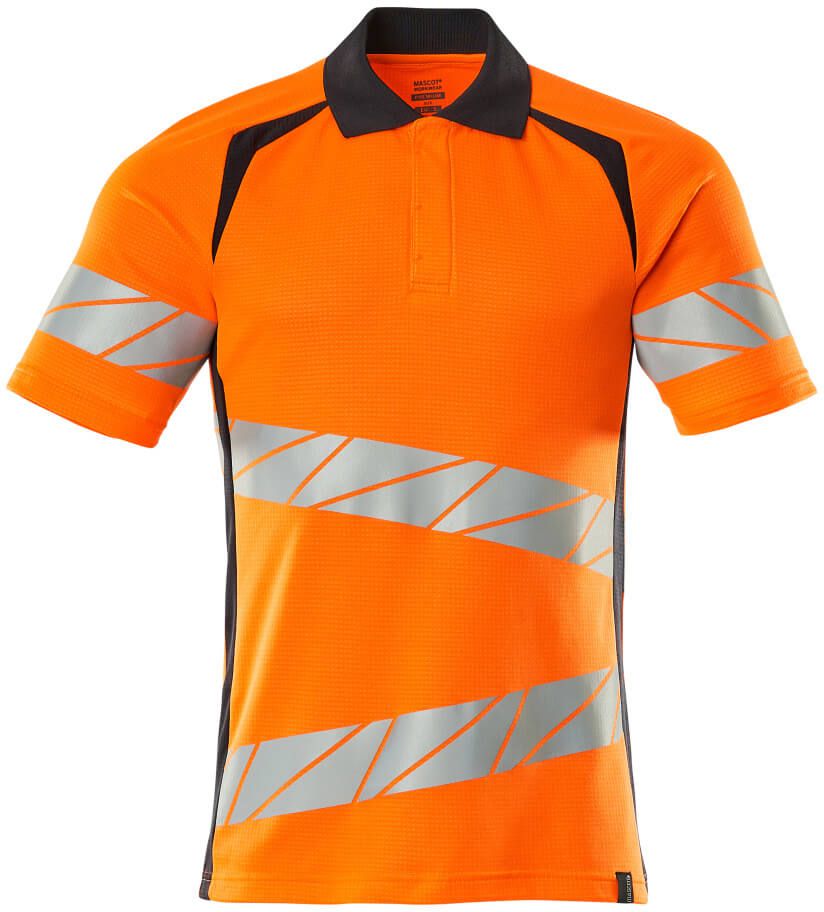 Polo-Shirt fluoreszierend, zweifarbig - 50% PES / 50% CO, 150 g/m²