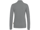 Damen-Longsl.-Polosh. Perf. XL grau mel. - 50% Baumwolle, 50% Polyester, 220 g/m²