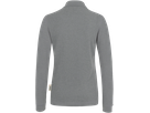 Damen-Longsl.-Polosh. Perf. 2XL grau mel - 50% Baumwolle, 50% Polyester, 220 g/m²