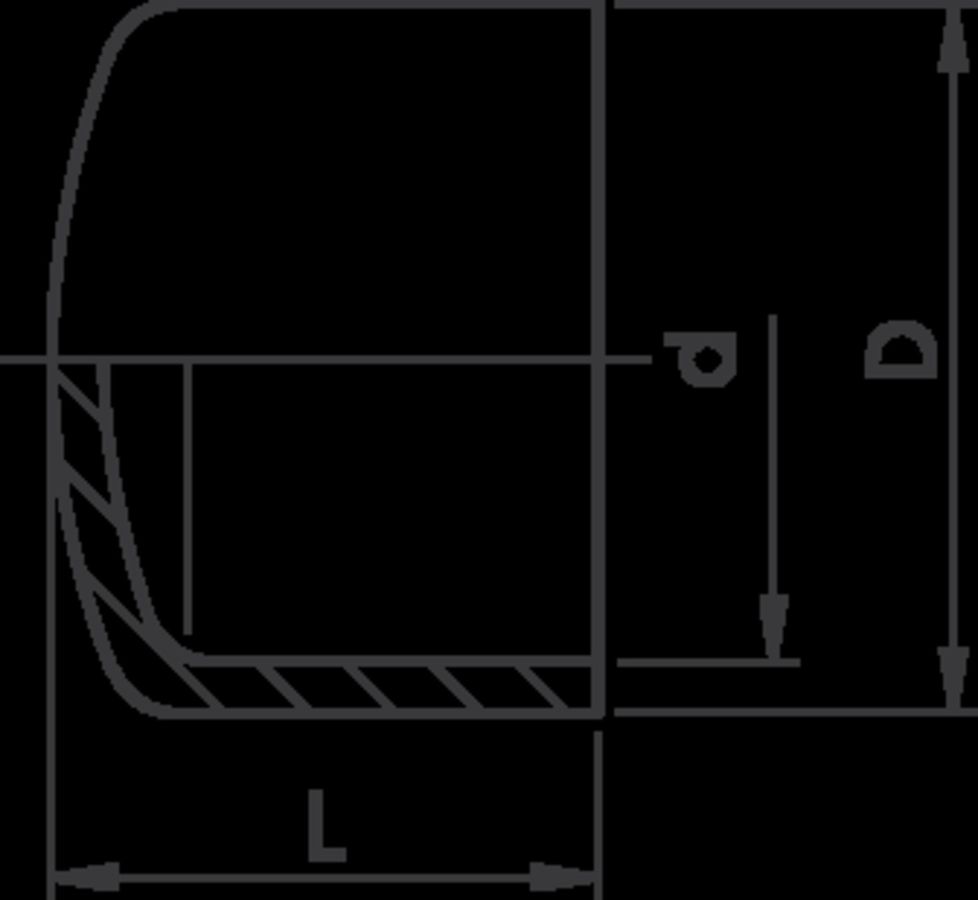 Kappe PVC-U metrisch