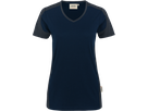 Damen-V-Shirt Co. Perf. 4XL tinte/anth. - 50% Baumwolle, 50% Polyester, 160 g/m²