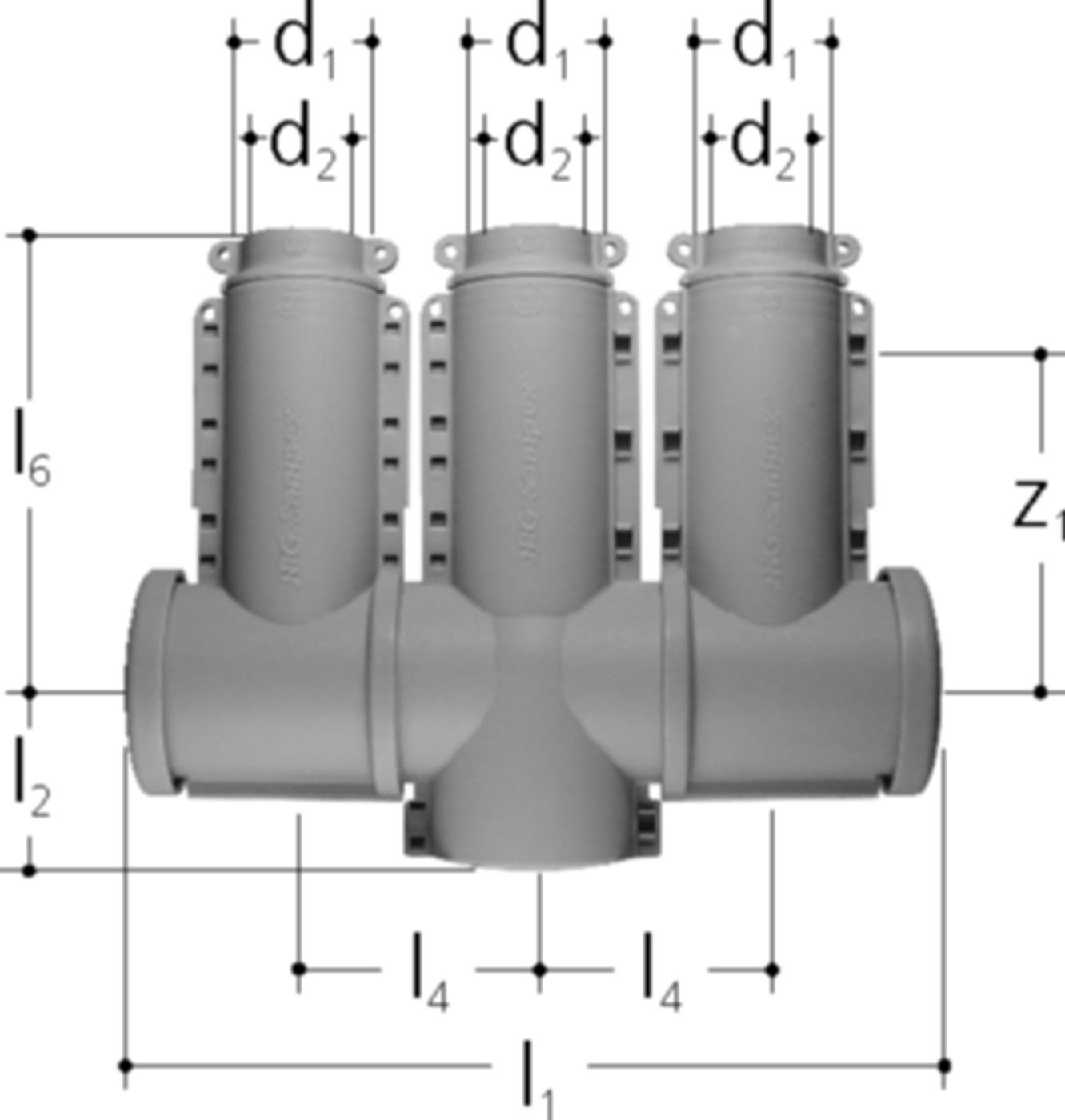 Sanipex Schutzschale-Set 3-fach