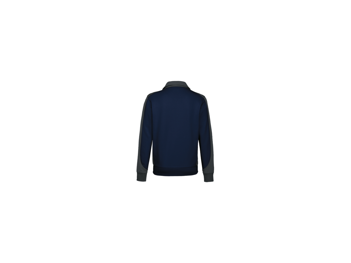 Sweatjacke Contrast Perf. M tinte/anth. - 50% Baumwolle, 50% Polyester, 300 g/m²