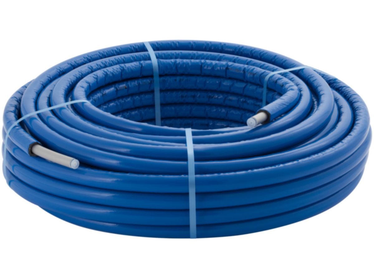 PushFit Metallverbundrohr 25 mm - vorgedämmt, in Rollen à 25 m