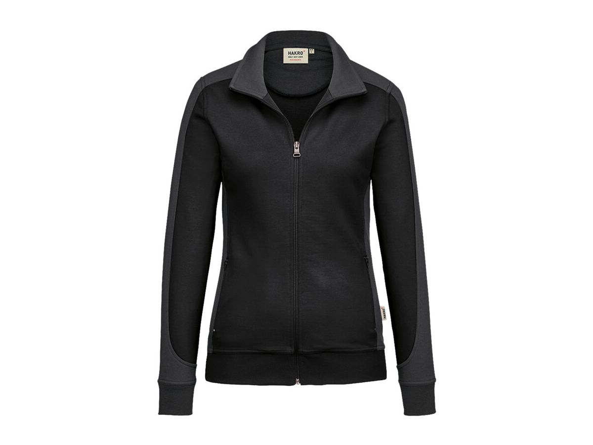 Damen-Sweatjacke Contrast Performance - 50% Baumwolle, 50% Polyester, 300 g/m²