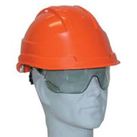 Schutzhelm Kara mit Belüftung - mit integrierter Schutzbrille