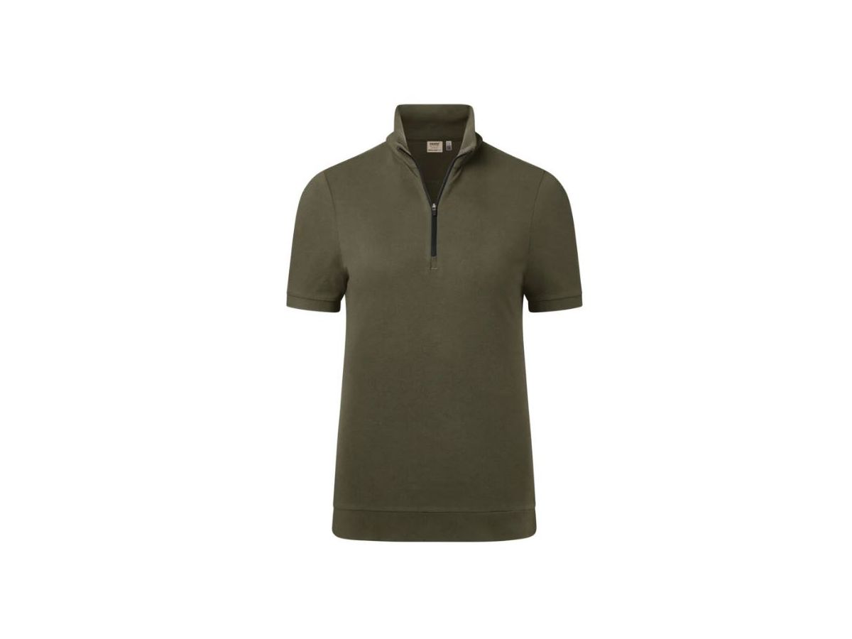 Poloshirt Mikralinar ZIP-Piqué - aus 50% BW 50 PE