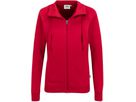 Women-Sweatjacke College weinrot - 100 % Baumwolle, 200 g /m²