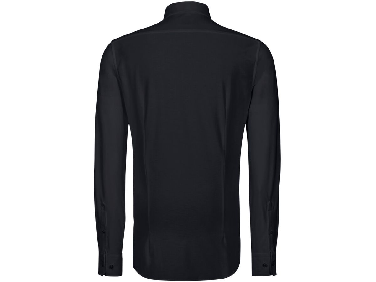 Hemd Natural Stretch Regular, Gr. 3XL - schwarz, 57% CO / 43% PES