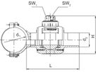 Anbohrkugelhähne ALIAXIS FRIALEN AKHP - d1 180 mm / d2 90 mm