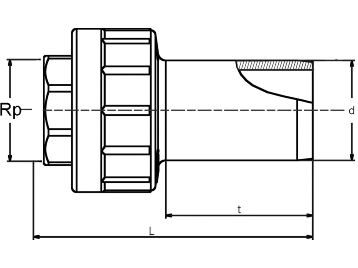 Universal-Übergangsadapter mit IG - ALIAXIS FRIALEN UAM d 20 mm 616615
